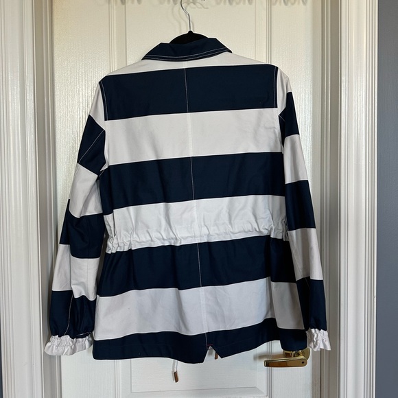 Tommy Hilfiger Women’s Striped Rain Jacket - Medium - Picture 3 of 5